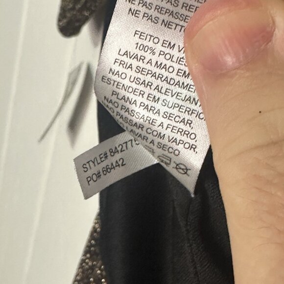 Alex Evenings Plus Size 16W Metallic Off-the-Shoulder Evening Dress Gown NWT - Picture 12 of 12